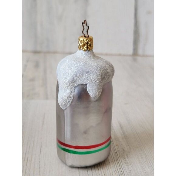 German blown glass HB beer stein glitter ornament Xmas - Picture 3 of 7